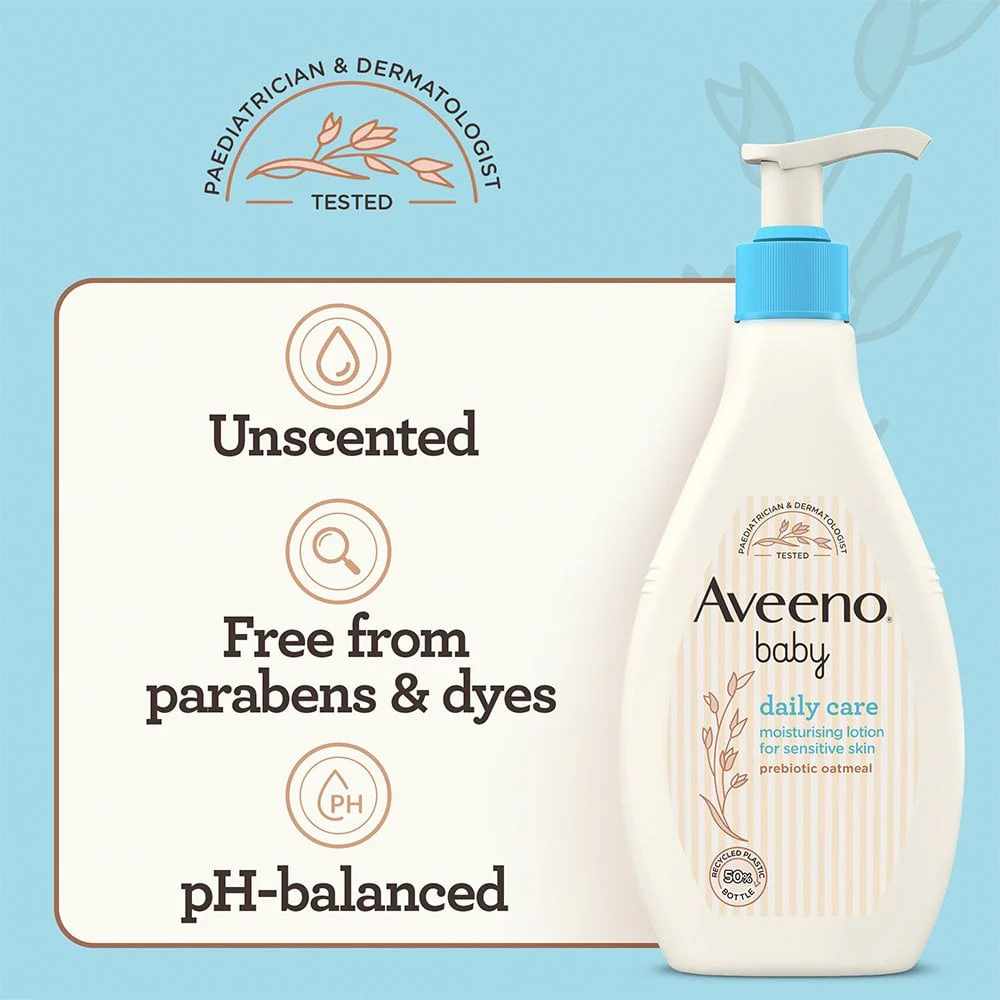 Aveeno Baby Daily Care Moisturising Lotion 250ml - Image 4