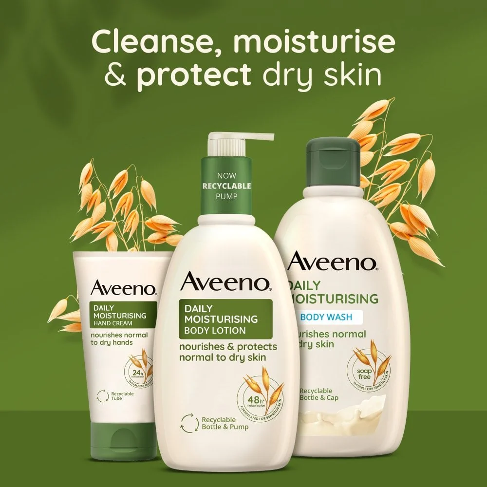 Aveeno Daily Moisturising Yogurt Vanilla & Oat Body Cream 200ml - Image 6