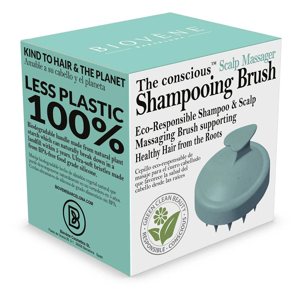 Biovene Essential Scalp Shampoo Brush Mint Green - Image 3