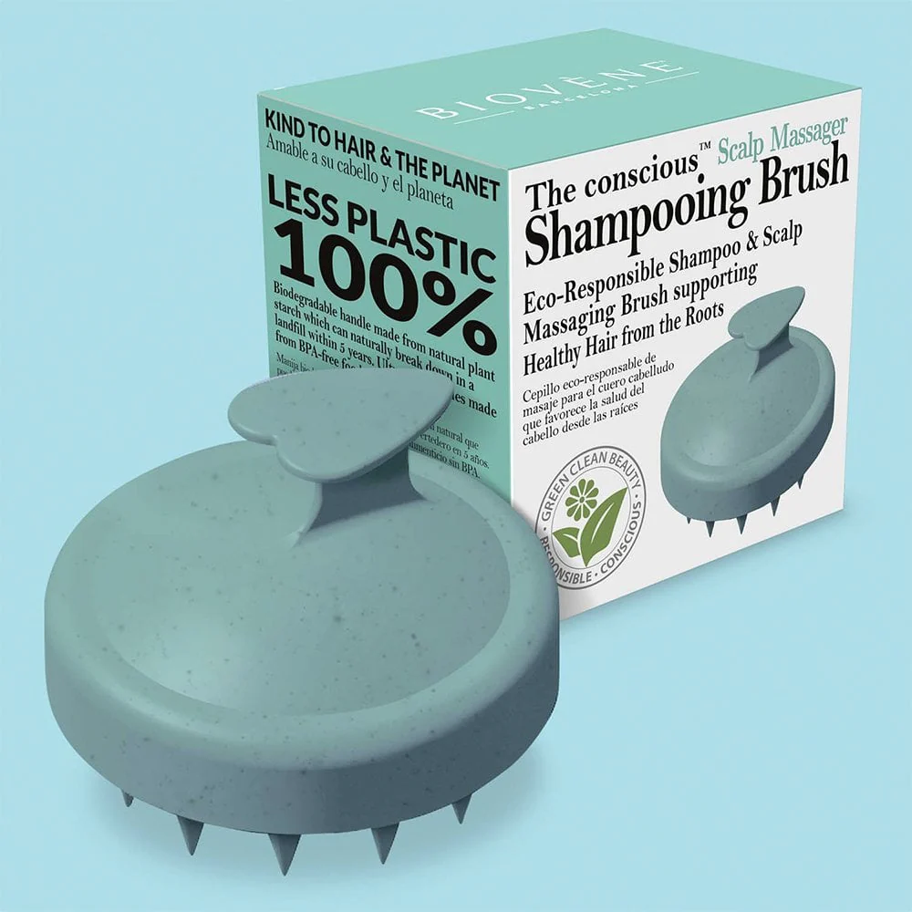 Biovene Essential Scalp Shampoo Brush Mint Green - Image 7