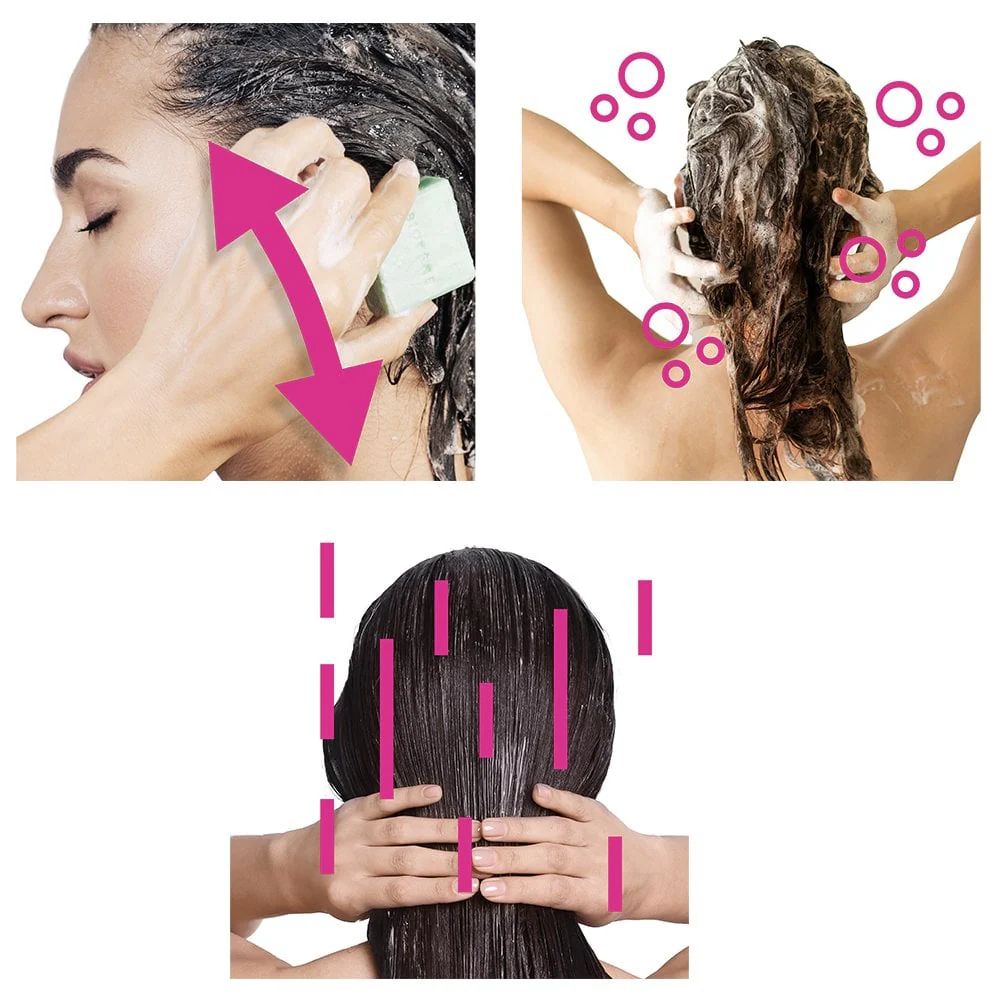 Biovene Nourish Restore Solid Shampoo Pink Heaven 40g - Image 4