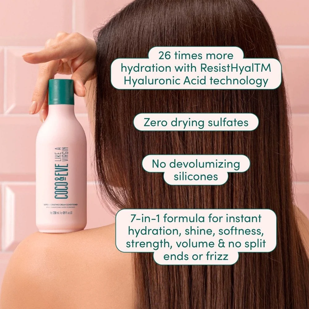 Coco & Eve Like A Virgin Super Hydrating Cream Conditioner 250ml - Image 3