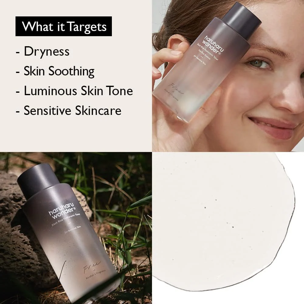 Haruharu Wonder Black Rice Hyaluronic Toner for Sensitive Skin 150ml - Image 3