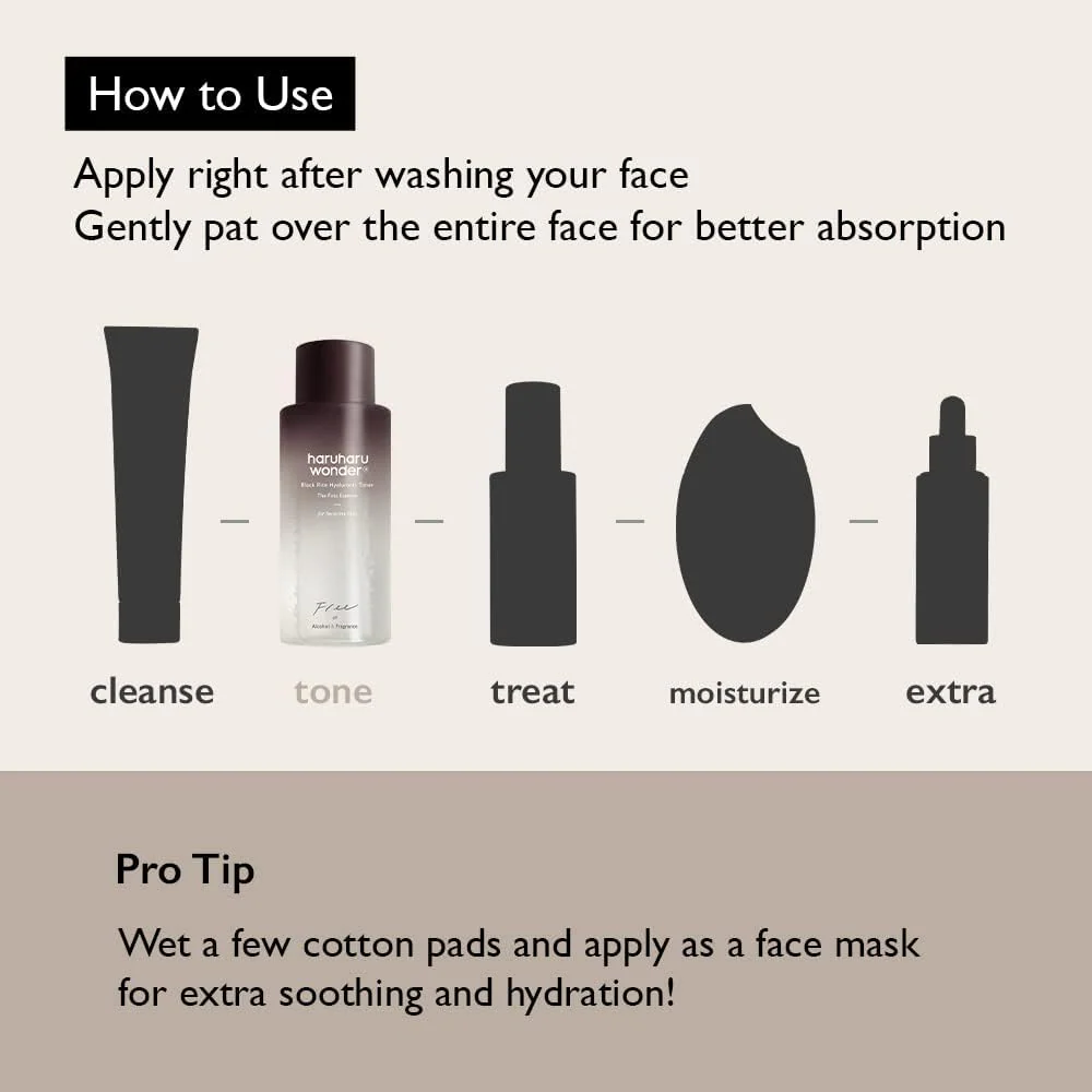 Haruharu Wonder Black Rice Hyaluronic Toner for Sensitive Skin 150ml - Image 5