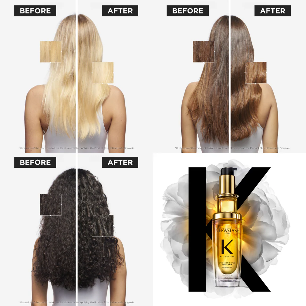 Kérastase Elixir Ultime L'Huile Originale Hair Oil New 30ml - Image 3