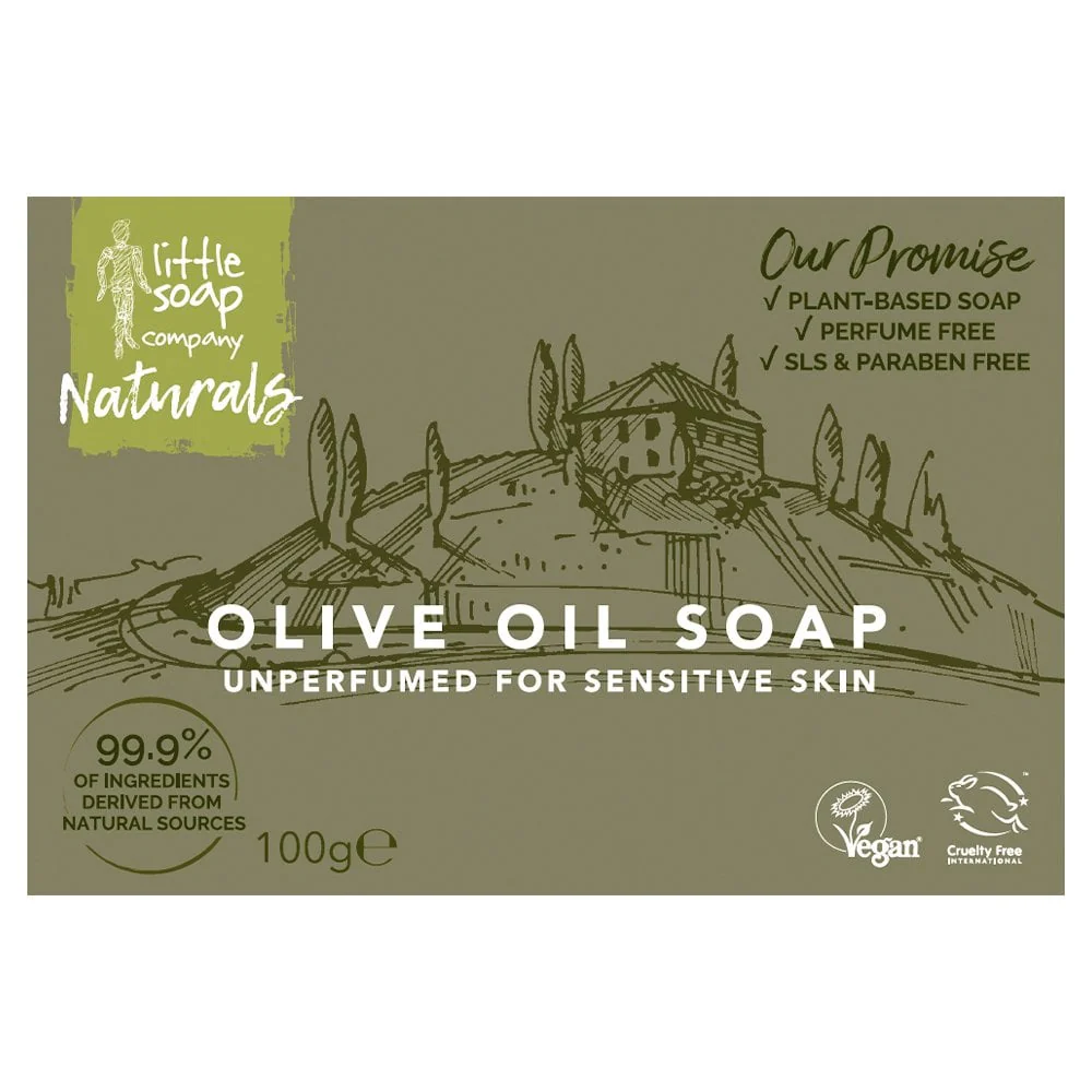 Little Soap Company Eco Warrior Unperfumed Olive Oil Soap Bar 100g - Image 3